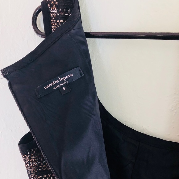 Cynthia Rowley Black Gold tweed fit flare dress. 6 - Picture 5 of 8